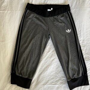 Womens Adidas Climawarm Sweatpant Capris Gray S-z L